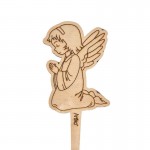 Leseni angel na pik Angelček LAP7- Angel kleči